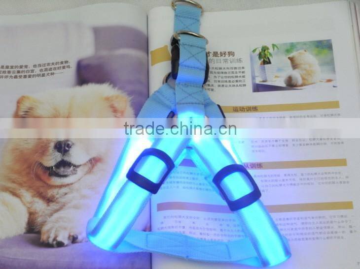 Pet collar making supplies nylon led dog harness