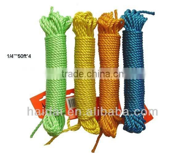 China Manufacturer Outdoor 3mm/4mm/5mm Clothesline/PVC Rope