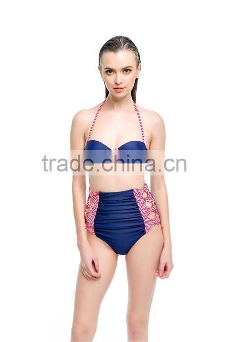 2016 Trendy Stylish Girls High Waist Bikini