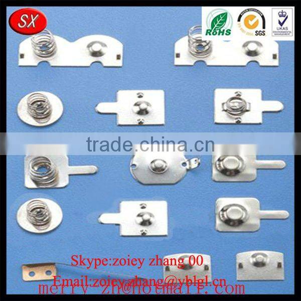 China Manufacturer Custom Zinc Plate Brass Battery Contact Plate