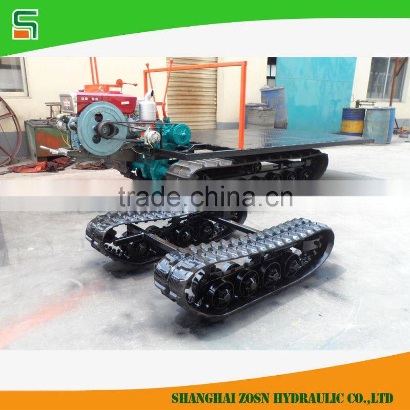 2 ton rubber track chassis for small size crawler machine