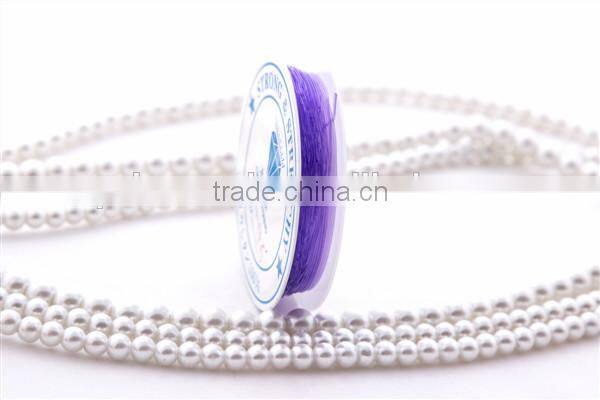 0.8mm black color crystal stretch cord