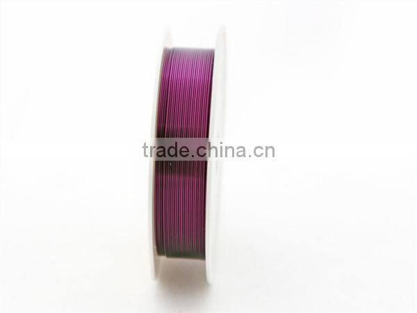 0.35mm colored jewelry wire in copper,jewelry making wire