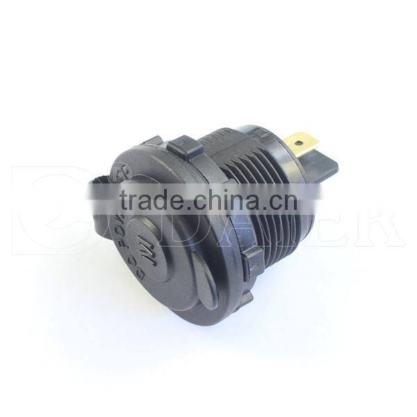 12V Car USB Flush Mount Lighter Socket With Bracket 1 Hole,Nut And USB Cover