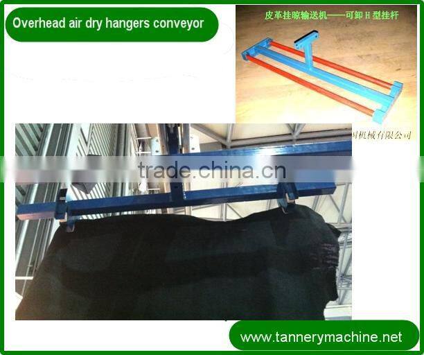 leather drying machine 3' to 9' over head hooking hangers