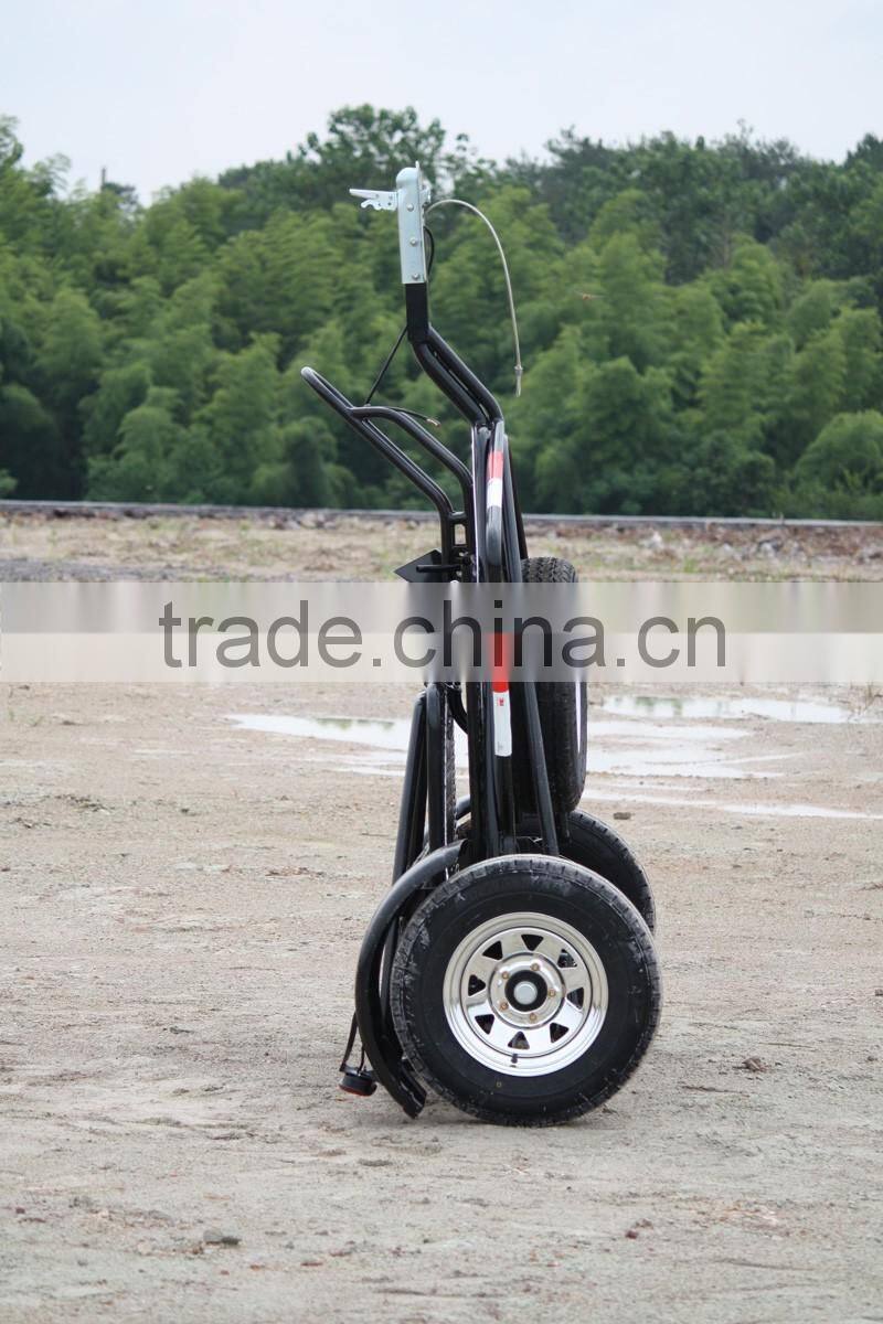 Folding style motorcycle trailer