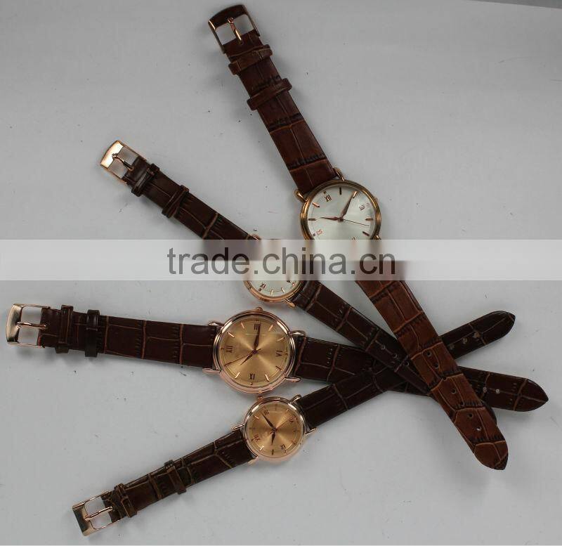 Cheapest special lover's crocodile man-made leather wathces for business gift