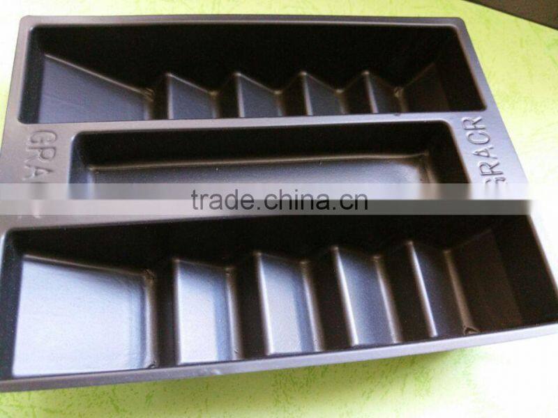 Macarons/chocolate plasticpacking inner tray with dividers