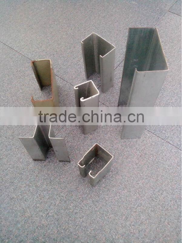 Cold bend galvanized SS400/A36/Q235B curved c steel beam