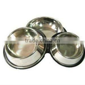 stainless steel dog bowl