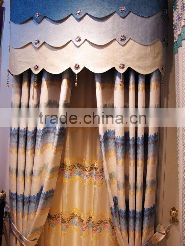 High Quality New Style Colorful Blackout Fabric Curtain/Professional Jacquard Blackout Window Curtain