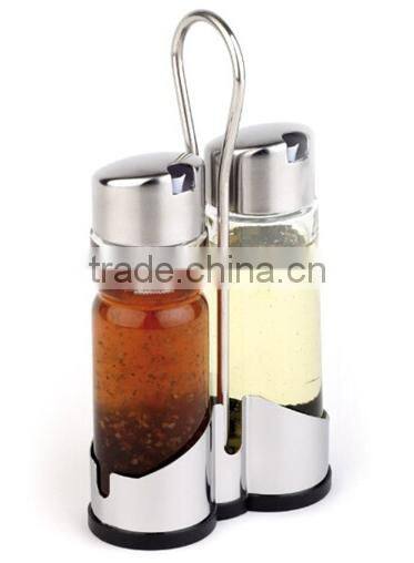 Restaurant 2 Pieces Oil And Vinegar Stainless Steel Condiment Set