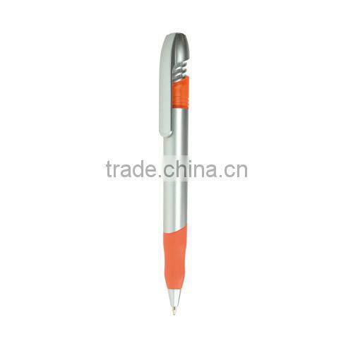 Best selling stylus ballpoint pen with plastic barrel and rubber grip