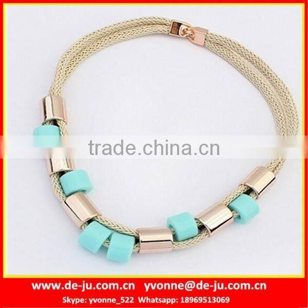 Multi Stone Decorative Necklace