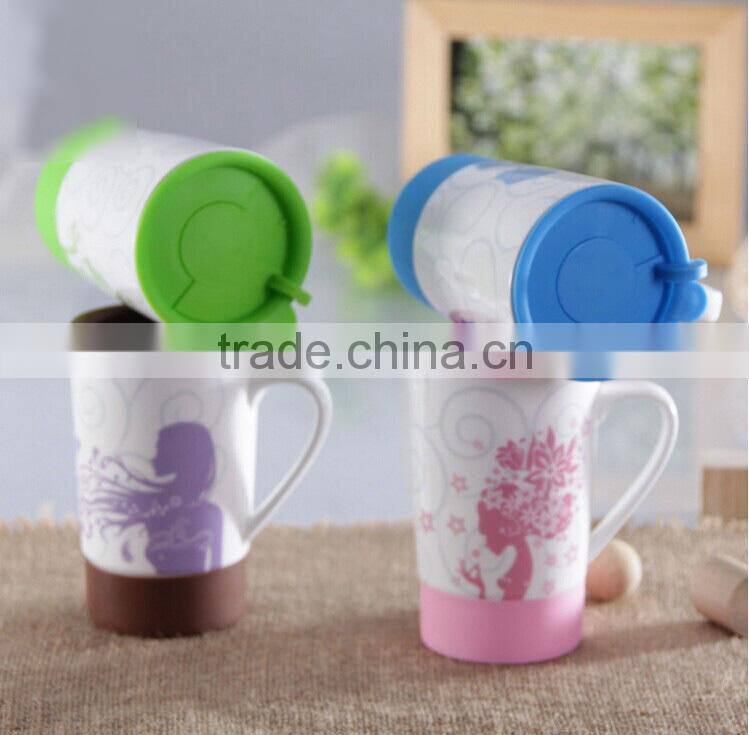 ceramic seal lid for coffee mug