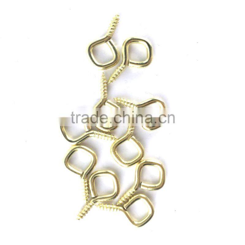 Brass Plated Large Screw Eye