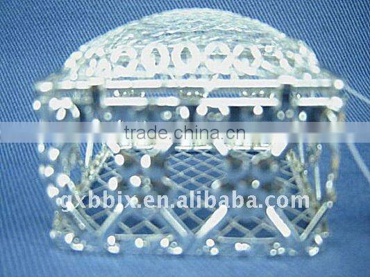 Square silver wire christmas container box