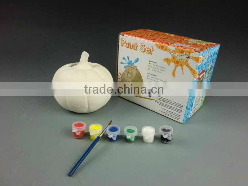 DIY pottery fish coin bank-diy ceramic christmas decorations -paint it yourself halloween gifts