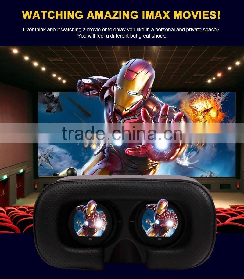 3D VR Virtual Reality Headset 3D Glasses Adjust Cardboard VR BOX For 3.5~6.0" Smartphones