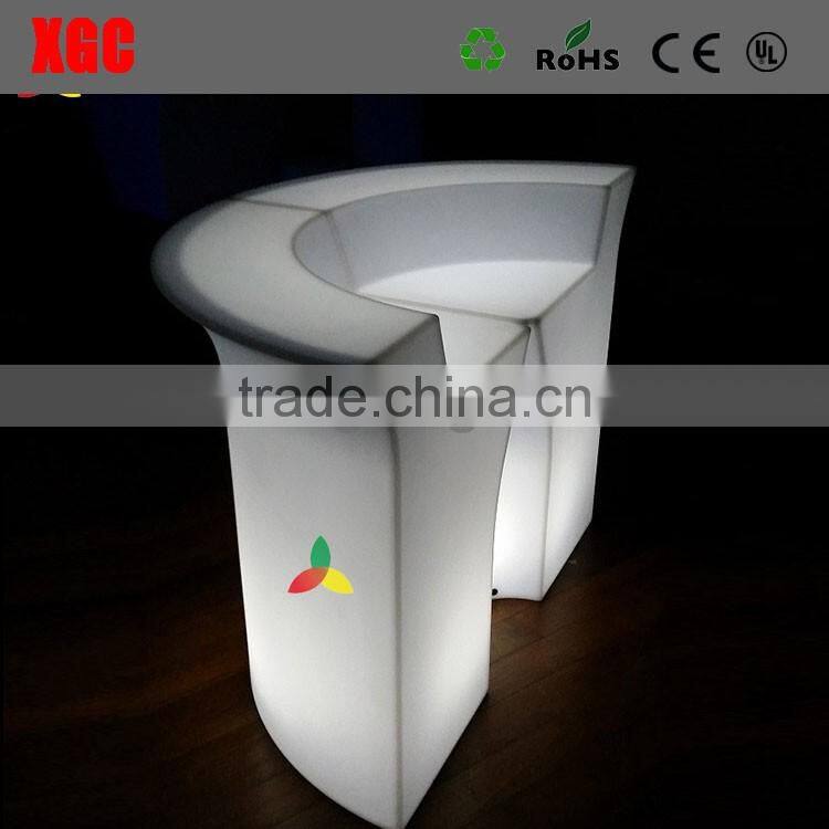 GF309 mini counter furniture table, straight bar square