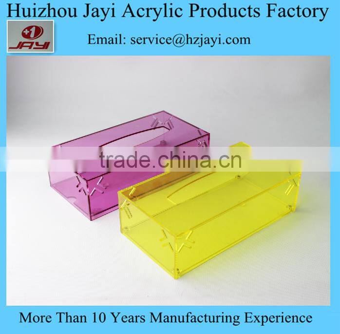 Hot sale china supplier wholesale acrylic car tissue box holder /tissue box for hotel