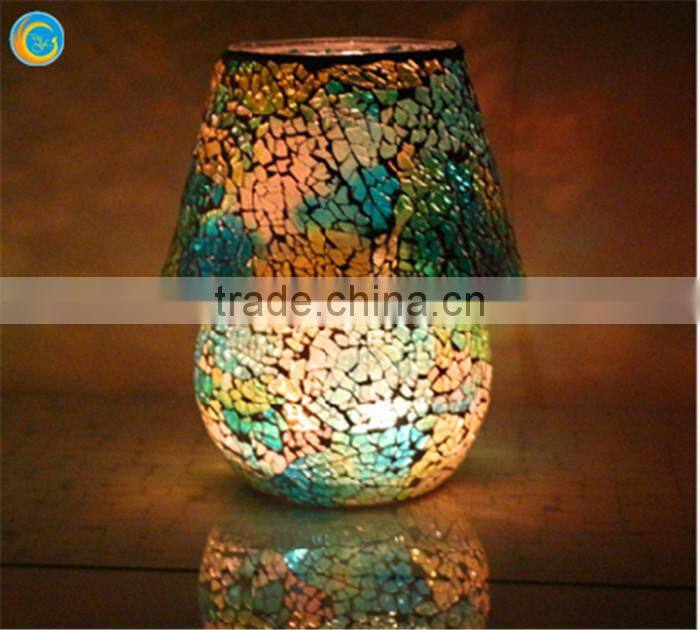wooden tealight candle holders glass lamp