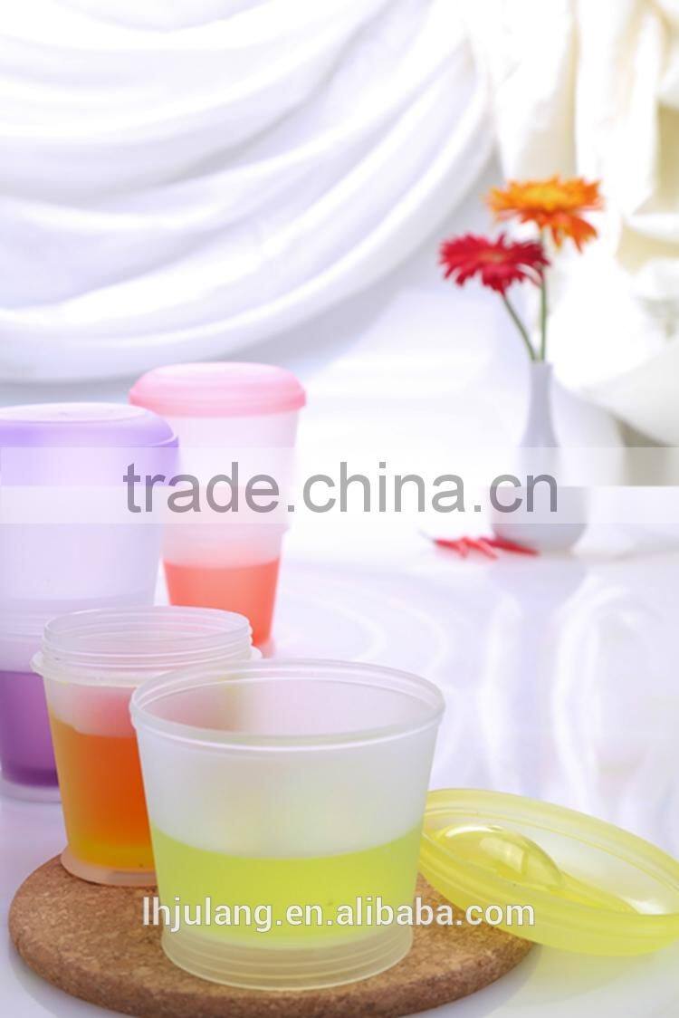 2017 Wholesale plastic cereal to Go breakfast cup /plastic cereal cup with spoon