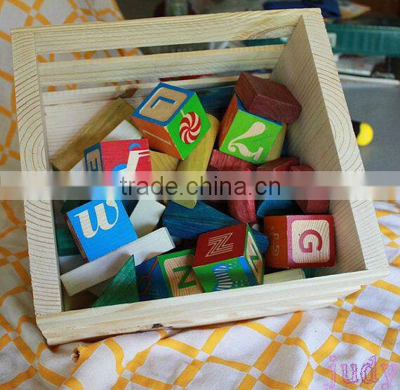 solid pine wood cheap wooden fruit crates for sale