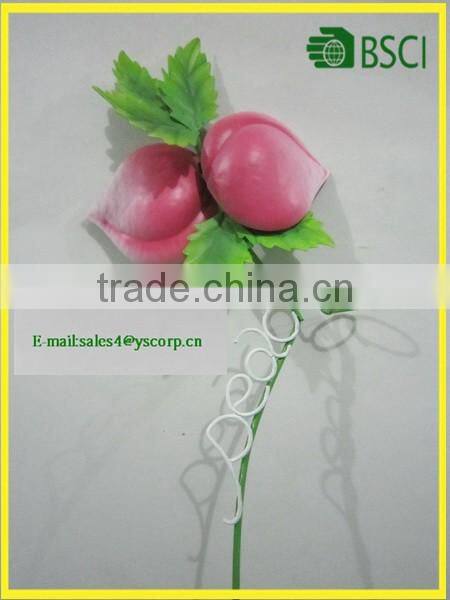 YS2015A218 Spring fruit series peach apple pearl watermelon orange Wrought Iron Garden Stake