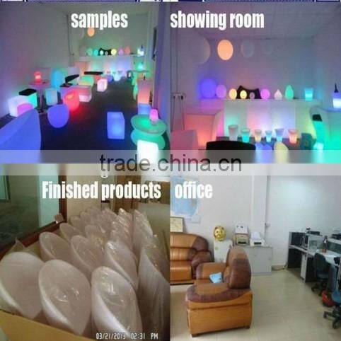 Remote control RGB Illuminated Plastic led furniture lighting