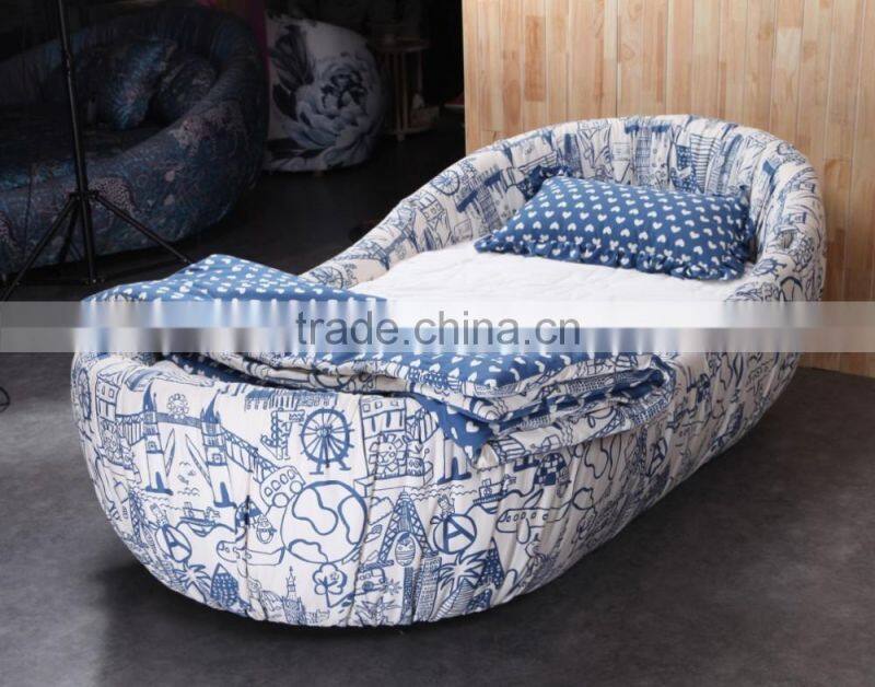 MMD07 luxury fabric egg bed 2016 alibaba new children furniture funky baby kids bedroom furniture
