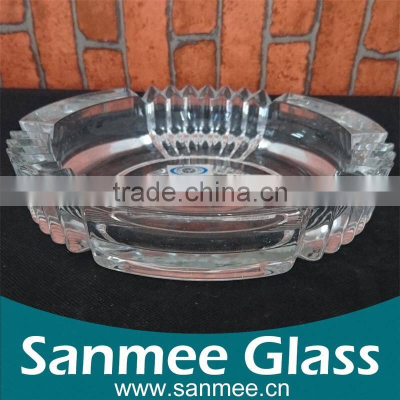 Big Size Wholesale Crystal Custom Round Cigar Ashtray