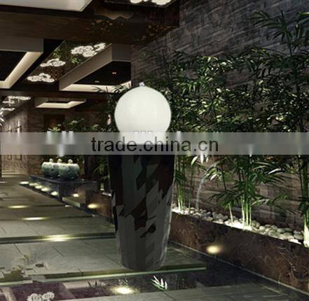 Boutique diamond surface fiber glass water fountain with led light