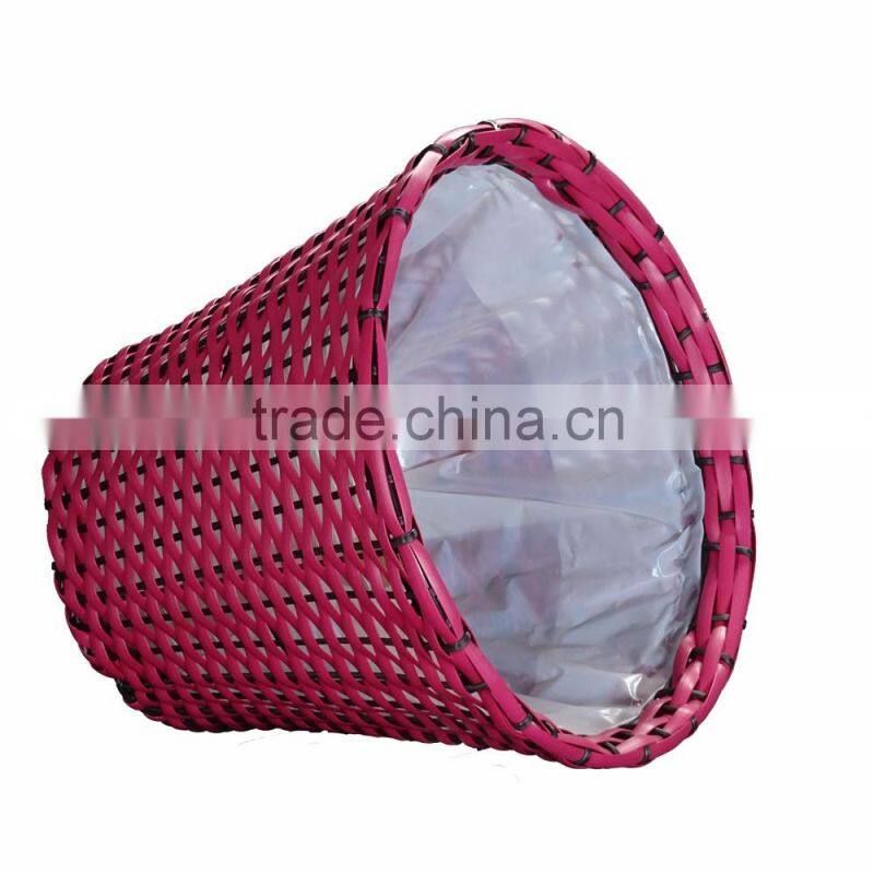 Red Rattan Garden Planter/ Storage Baskets/Bathroom Basket