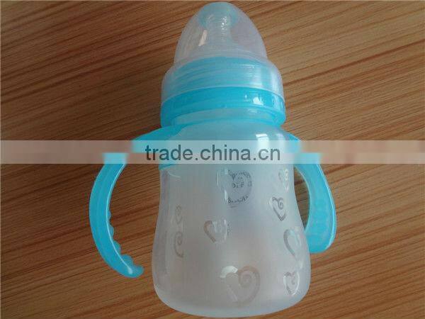 Best selling silicone baby bottle/silicone milk bottle/silicone feeding bottle