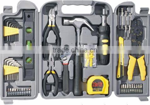 High quality 89pcs hand tools set with plastic folding case