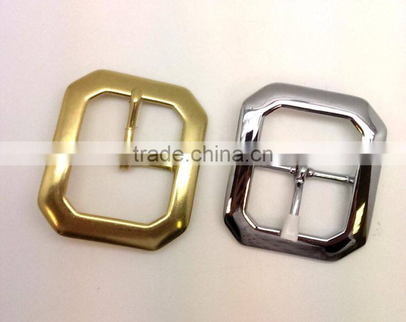 Center Bar buckle, Solid Brass Center Bar Buckle with one prong, Nickel Plate belt buckle