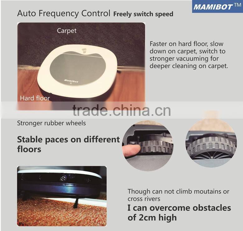 Newest auto Robot Vacuum Cleaner with wet and dry mop remote control