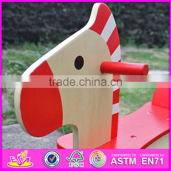 2016 new design baby funny toy wooden rocking horses for sale W16D088