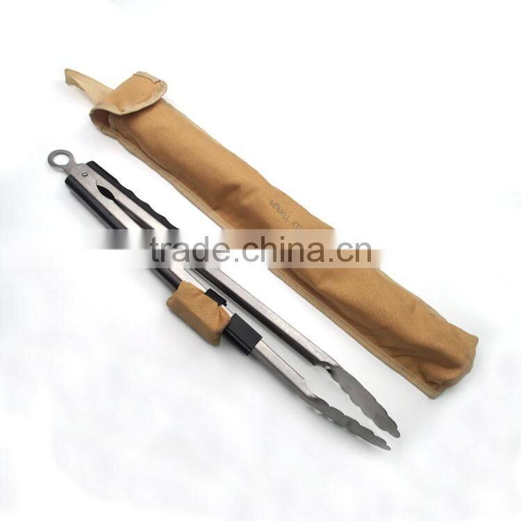 BBQ large food tongs with LED light