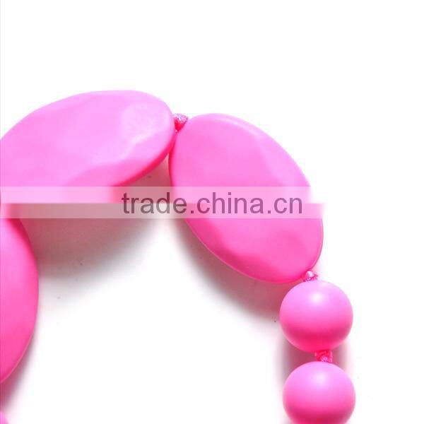 Fashion jewelry food grade baby silicone teething beads