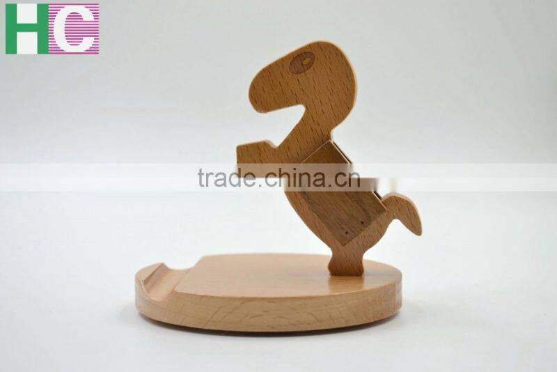 beech wood phone holder,high quality wooden holder