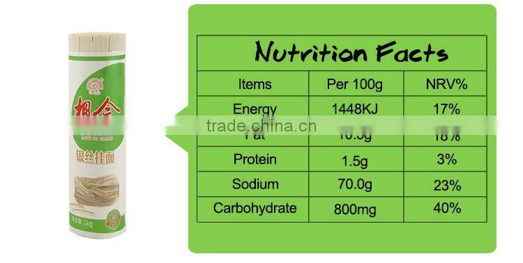 Wholesale Dried Slim Noodles 1000g