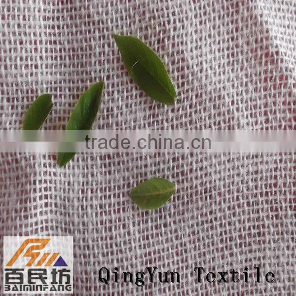 100% jute fabric burlap bleached