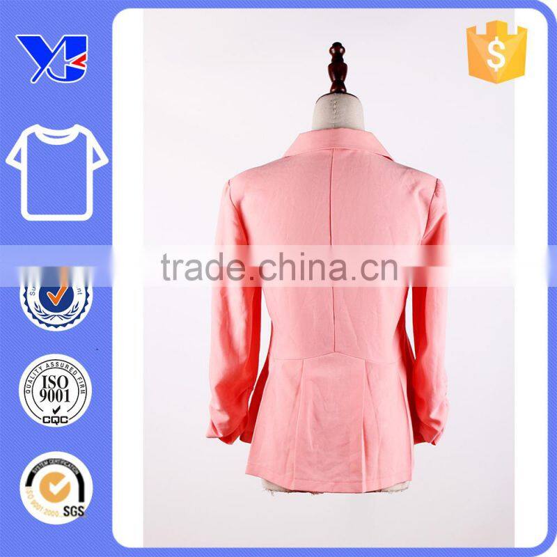 Yoke neckline side pocket brief style trim connect women wrap coat