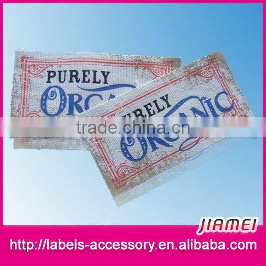 Custom design silk screen printing clothing labels and hang tags