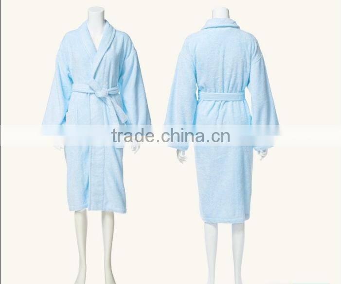 100% Cotton Terry Bathrobe Hotel Robe,100% organic cotton hotel bathrobe,nightwear gown