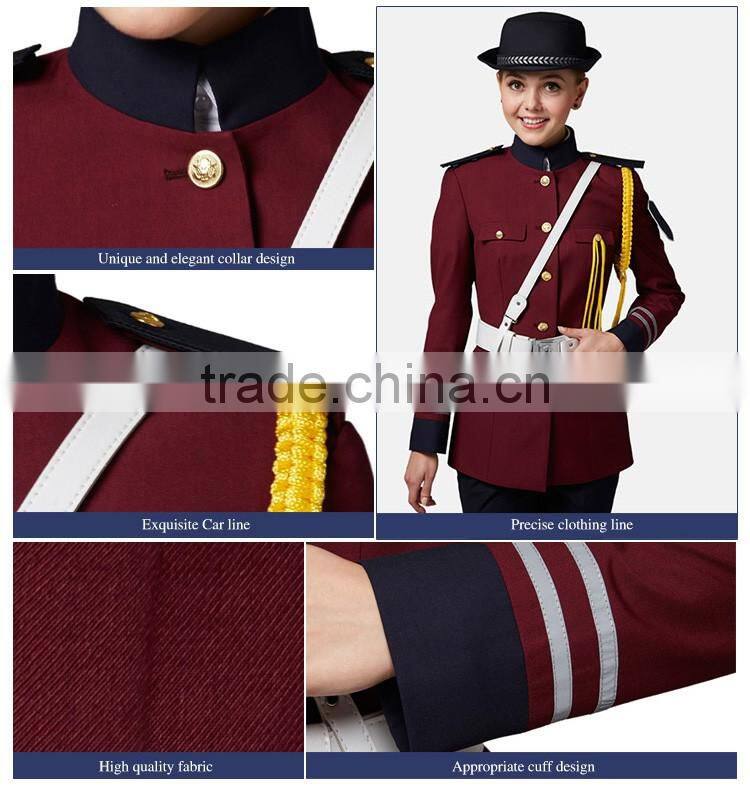 Uniform For Security Guards Red Color For Women Security Jackets