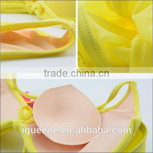 latest fashion halter straps push up bikini with cover up beach dress no MOQ