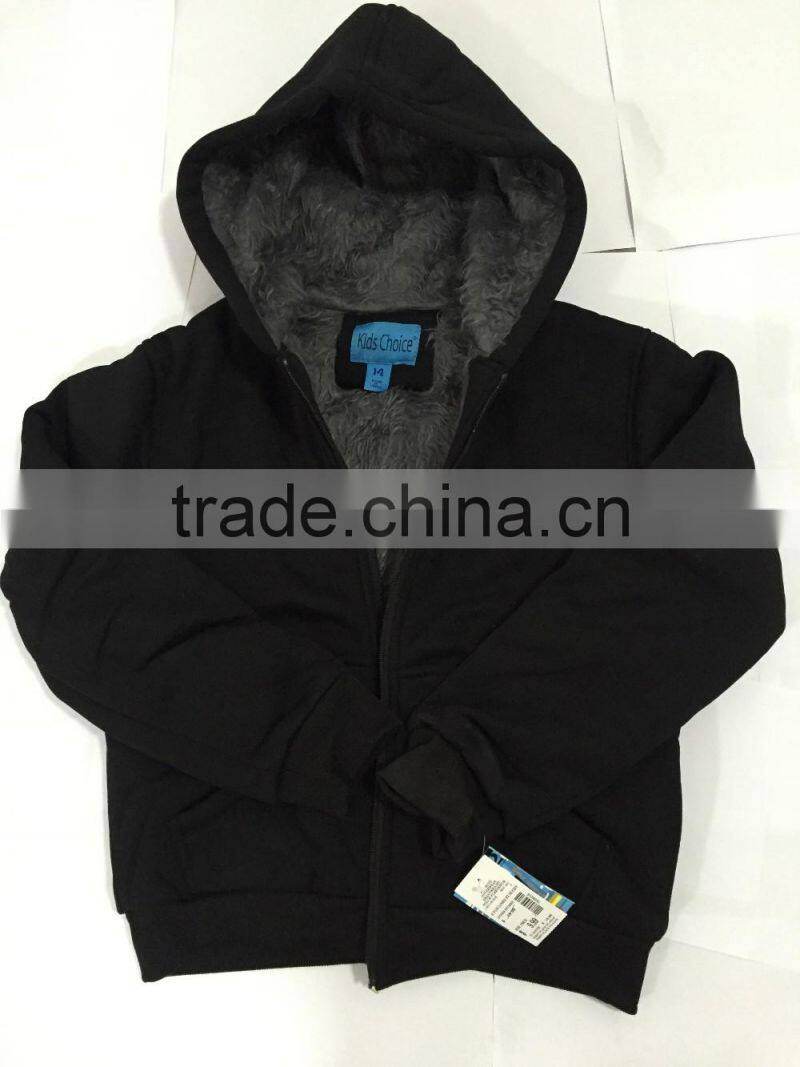wholesale Children grey color warm coat kids winter clothing sale